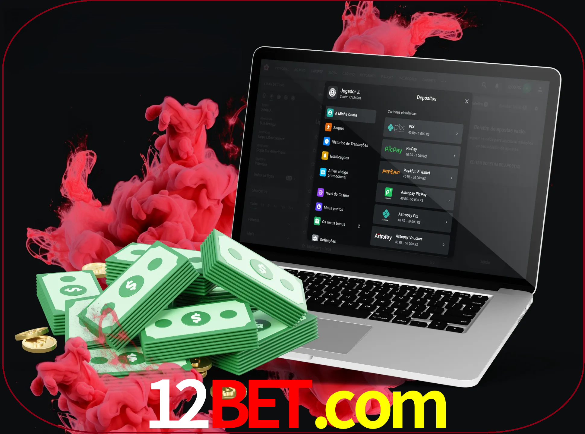 Para efetuar um depósito na sua conta 12bet, basta escolher o método de depósito e especificar o montante.
