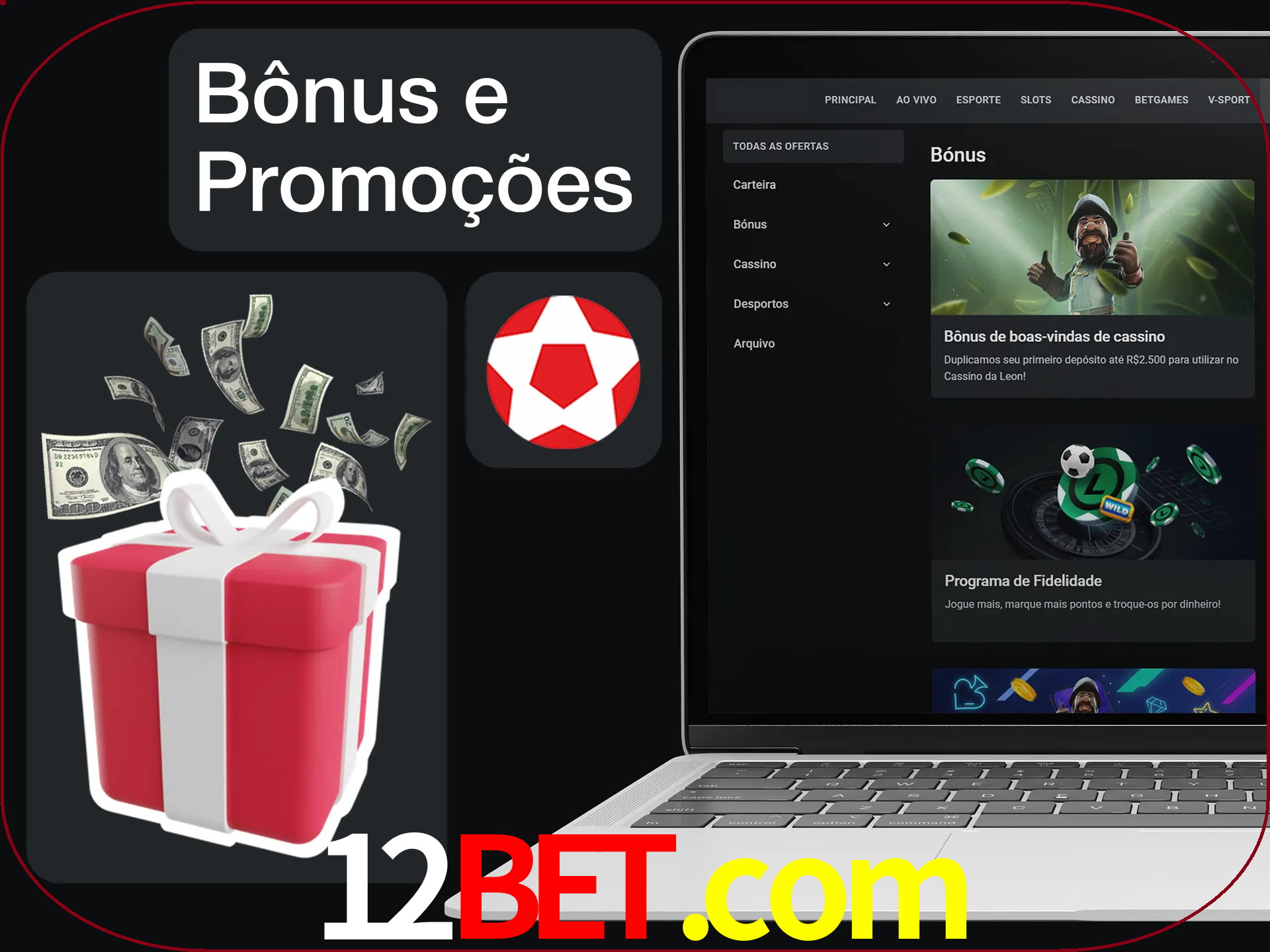 Verifique se há novos bônus e promoções.